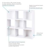 For Living  9-Cube Storage Organizer,  Bookcase/Bookshelf, White | FOR LIVINGnull