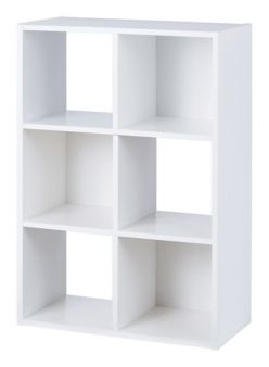 For Living 6 Cube Storage Shelf White Canadian Tire
