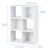 Meuble de rangement à 6 cubes For Living, bibliothèque, blanc | FOR LIVINGnull
