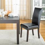 Canvas Leather Dining Chair Black Canadian Tire