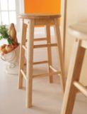 For Living  Solid Wood 24" Bar Stool Armless Backless, Natural Finish | FOR LIVINGnull