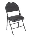 Chaise pliante à dossier haut For Living Designer, noir Canadian Tire