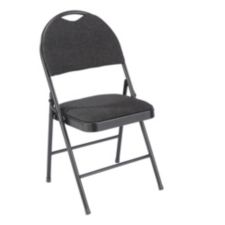 For Living Designer Hi Back Folding Chair Black Canadian Tire