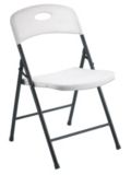 For Living White Resin Folding Chair | FOR LIVINGnull