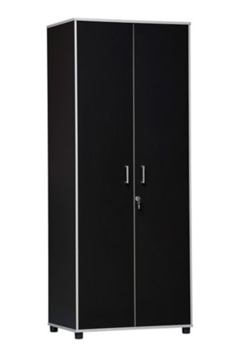 Armoire de plancher à 2 portes System Build, 72 po, noir Image de l’article