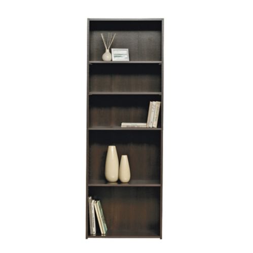 Sauder Beginnings 5-Tier Adjustable Shelf Bookcase/Bookshelf, Cinnamon Cherry Finish Product image