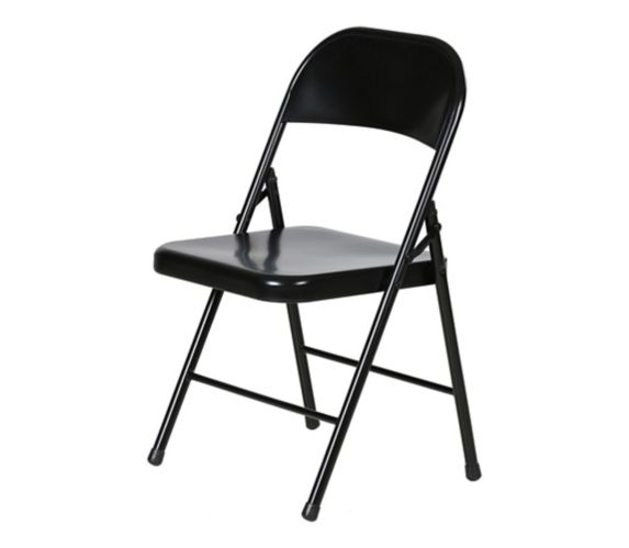 For Living Steel Folding Chair, Black Canadian Tire