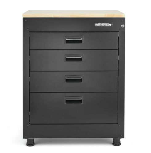 Mastercraft 4-Drawer Base Cabinet with Wood Top, 28-in Product image