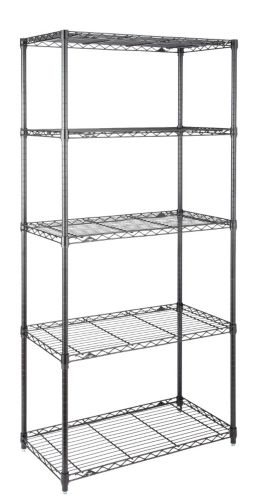 For Living 5 Tier Black Wire Shelf, 5 Tier Wire Shelving