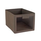 Closetmaid Brown Fabric Bin with Window Canadian Tire