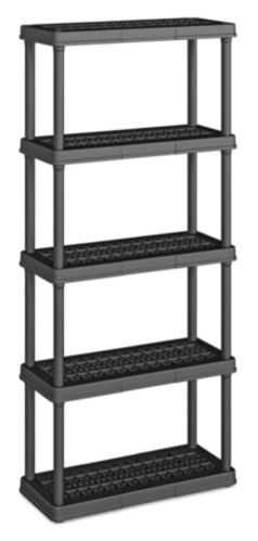 Black 5 Shelf Medium Duty Shelving Unit Product image