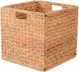 Univivi Storage Baskets for Cube Units,Two Handles are Easy to Carry，Foldable Fabric Storage Basket 26 x 26cm，Gray 