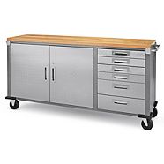 Mastercraft Rolling Cabinet, 72-in