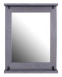 Miroir en bois avec tablette Canvas Odell, gris | CANVASnull