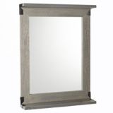 Miroir en bois avec tablette Canvas Odell, gris | CANVASnull