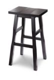 For Living Shinto Solid Wood 26" Counter Stool Armless Backless, Dark Espresso | FOR LIVINGnull