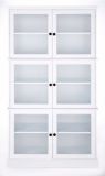 CANVAS Evelyn 6-Door Glass Front Freestanding Kitchen Pantry/Storage Cabinet, White | CANVASnull