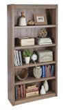 Sauder County Line 5-Tier Adjustable Shelf Bookcase/Bookshelf, Salt Oak Finish | Saudernull