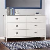 Dorel Kayla 6 Drawer Dresser White Canadian Tire