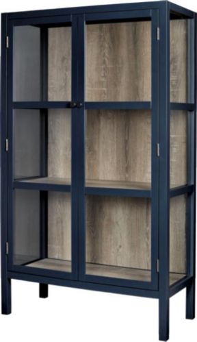 Canvas Cooper Cabinet Navy Canadian Tire, Bookcase With Glass Doors Canada