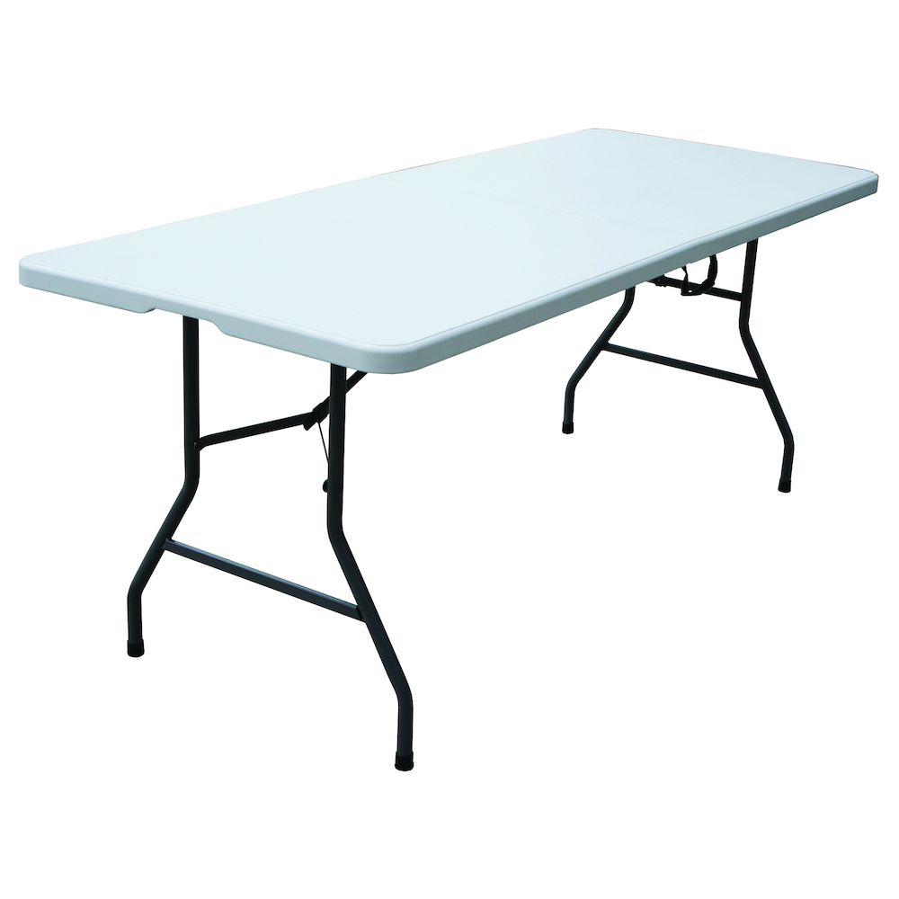 Folding Table with Carry Handle, 6-ft For Living
