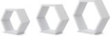 Tablettes hexagonales flottantes CANVAS, paq. 3 | CANVASnull