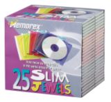 Slim CD Jewel Cases Colour, 30-pk | Memorexnull