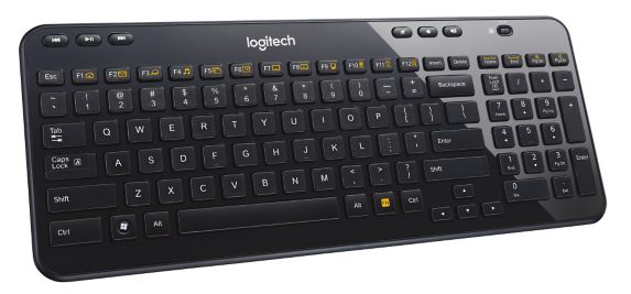 Logitech Wireless Glossy Desktop Keyboard, Black Product image
