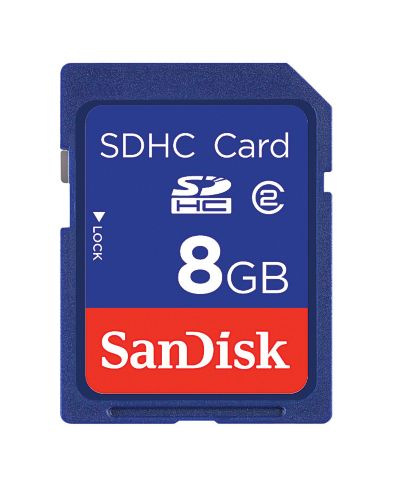 Carte SDHC SanDisk 8 Go Image de l’article