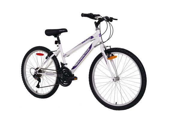 Vélo de montagne Supercycle 1 800 pour jeunes, 24 po, blanc Image de l’article