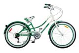 Everyday Shine Youth Cruiser Bike, White/Green, 24-in | Everydaynull
