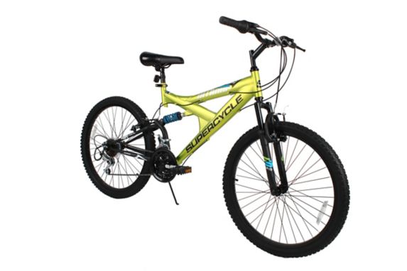 Vélo de montagne Supercycle Nitrous, jeunes, suspension double, vert, 24 po Vert Image de l’article