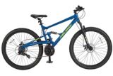 Raleigh Tracker Dual Suspension Mountain Bike, Blue, 27.5-in | RALEIGHnull