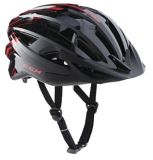 black and red bike helmet