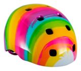 kids rainbow bike helmet