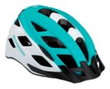 teal cycling helmet