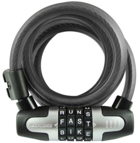 WordLock 4-Dial Combo Bike Lock, 12-mm x 6-ft Product image