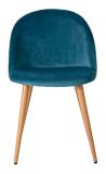 Zomba Velvet Dining Chair Set, Blue, 2-pc | Canadian Tire