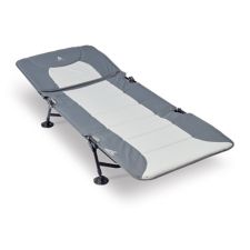 Woods Portable Quick Set Up Folding Adjustable 2 In 1 Camping Lounger Cot Grey Canadian Tire