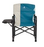 Woods™ Folding Directors Camping Chair with Table, Gun Metal | Woodsnull