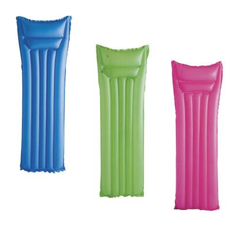 Chaise longue gonflable de piscine, 72 x 27 po, couleurs variées Image de l’article