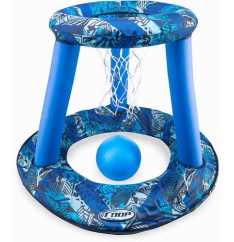 Coop Hydro Spring Inflatable Pool Basketball Setup, includes Carrying Case, Blue Product image