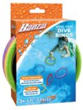 Banzai Underwater Dive Rings Pool Kids' Collection Game, Assorted Colours, 6-pk | Banzainull