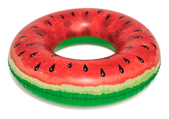 H2OGO!™ Inflatable Round Watermelon Pool Swim Tube/Float, 47-in Product image