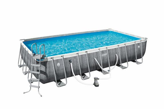 Coleman Rectangular Frame Pool, 22-ft x 12-ft x 52-in | Canadian Tire
