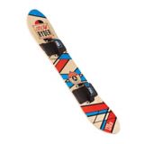 snowboard with velcro bindings