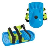 Snow Stompers Kids' Toy Dinosaur Or Bear Footprint Plastic Snowshoes w/ Adjustable Bindings | Circlenull