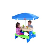 Little Tikes Easy Storage Junior Picnic Table with Umbrella Canadian Tire