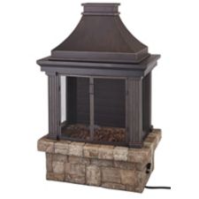 Canvas Richmond Gas Outdoor Fireplace Canadian Tire