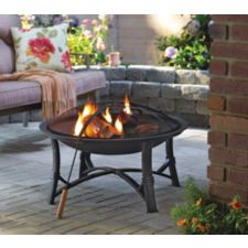 For Living Augusta Round Wood Burning, Red Ember Augusta Fire Pit
